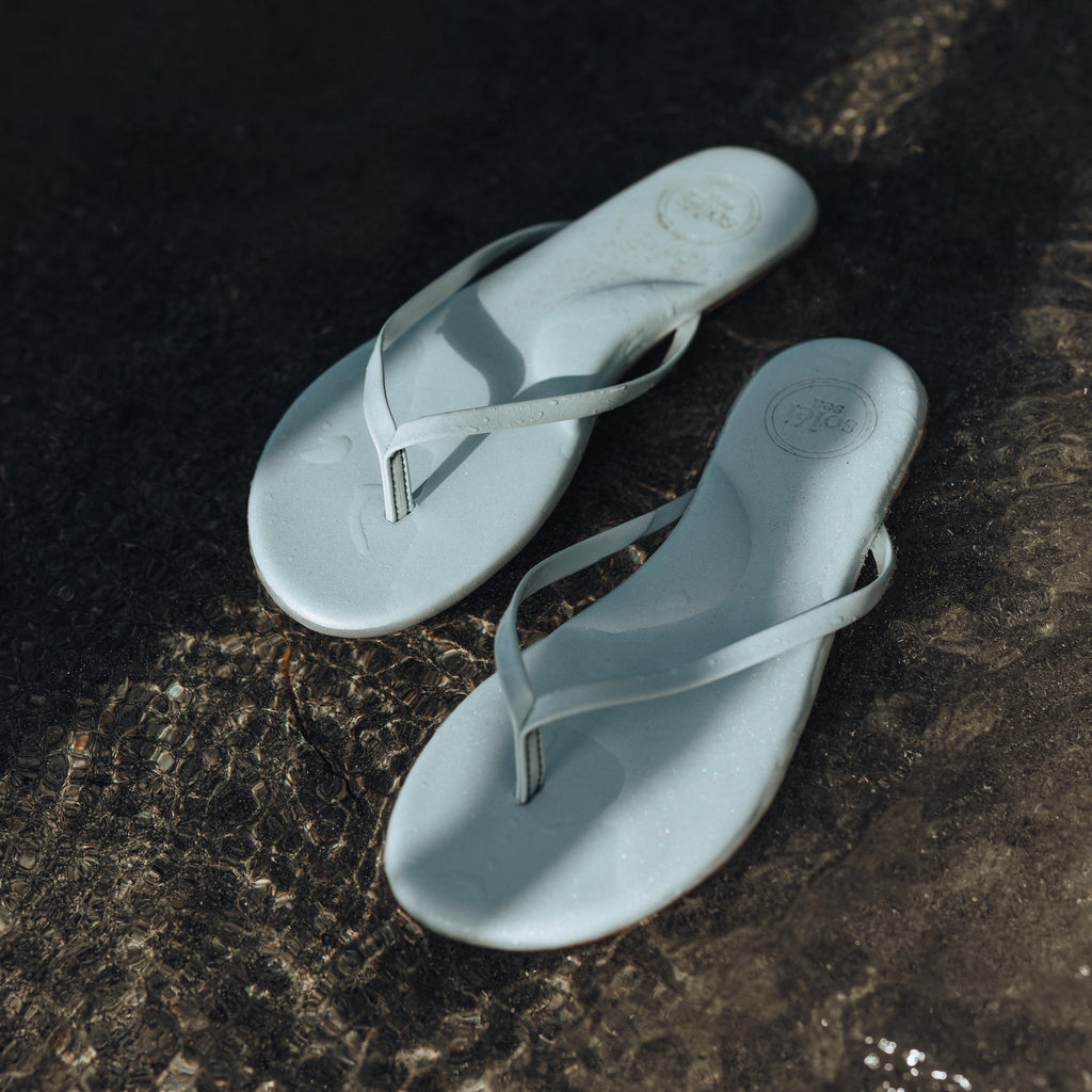 Blue Sky Metallic Indie Sandals