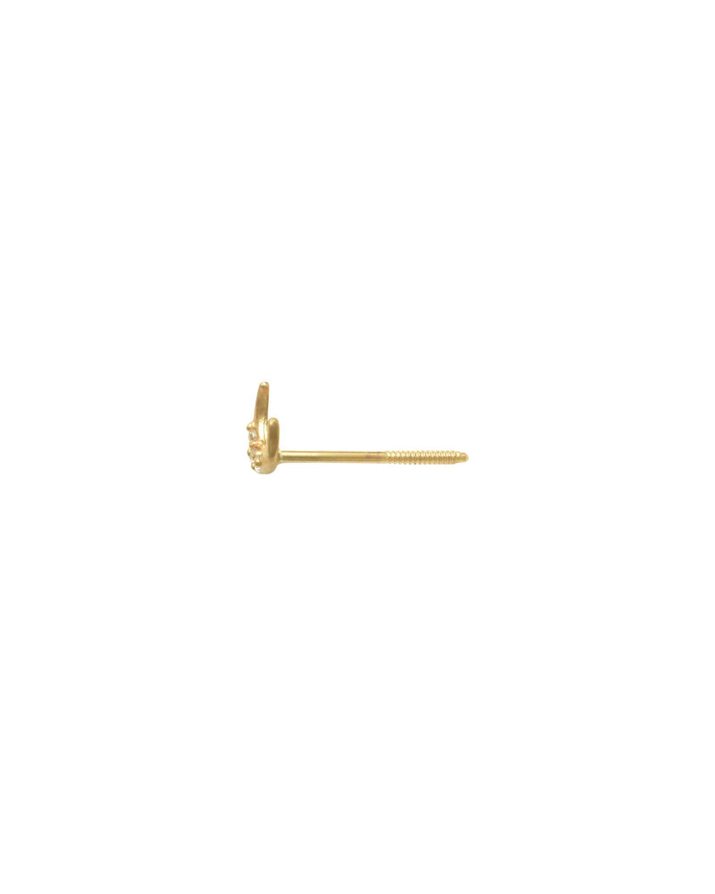 Moon CZ Stud