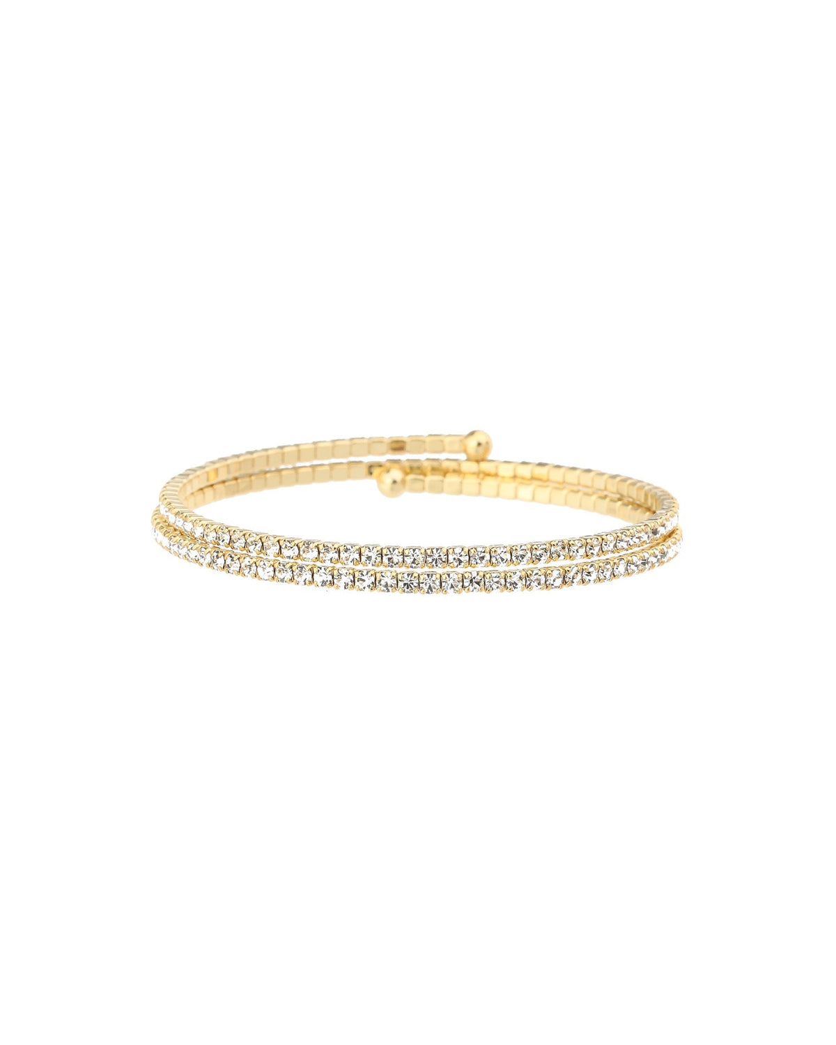 2 Row Crystal Wrap Cuff