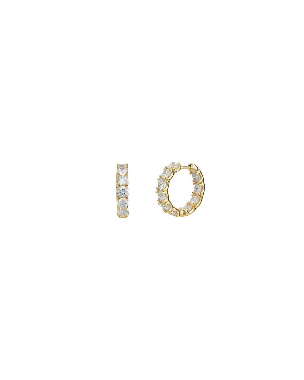 Double Vision CZ Huggies | 20mm