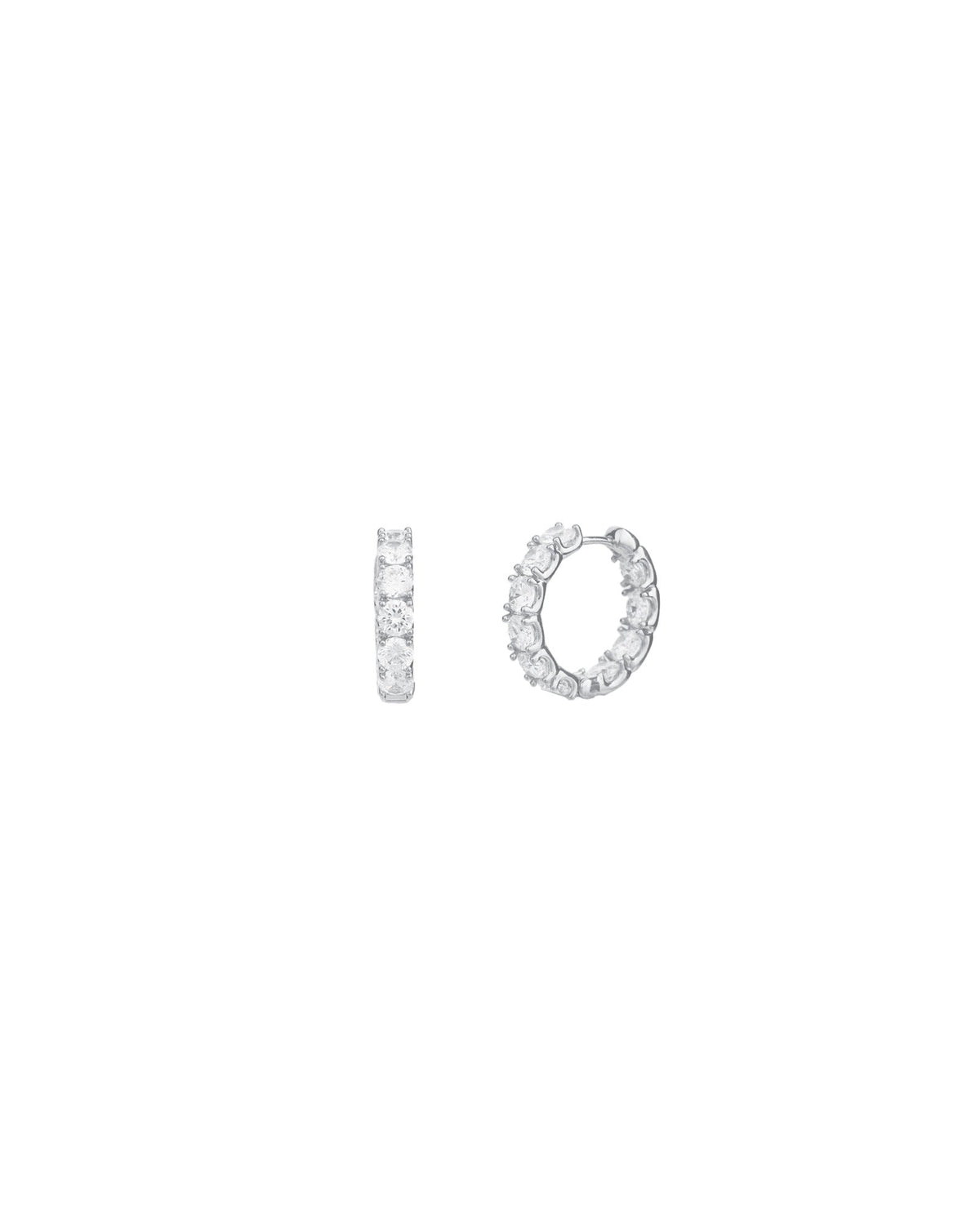 Double Vision CZ Huggies | 20mm