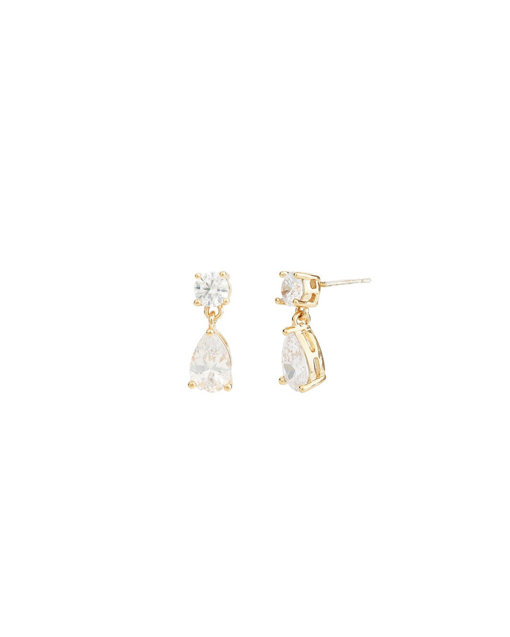 Small Round + Teardrop  Earrings