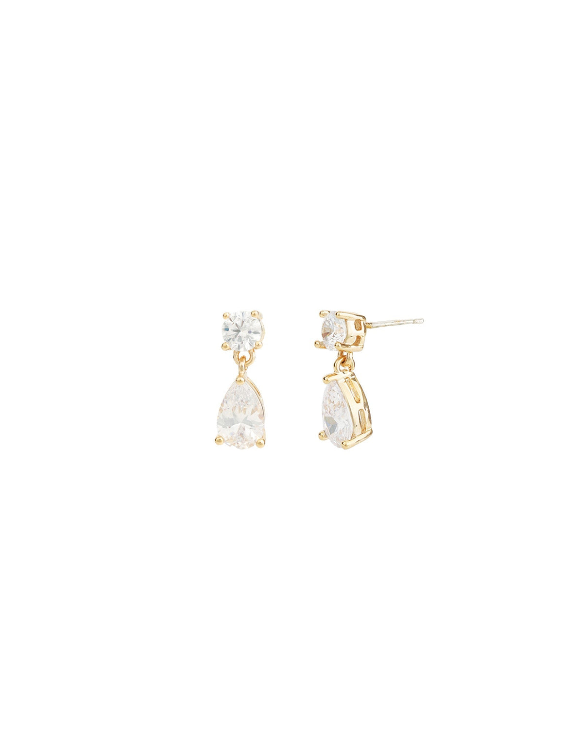Small Round + Teardrop  Earrings