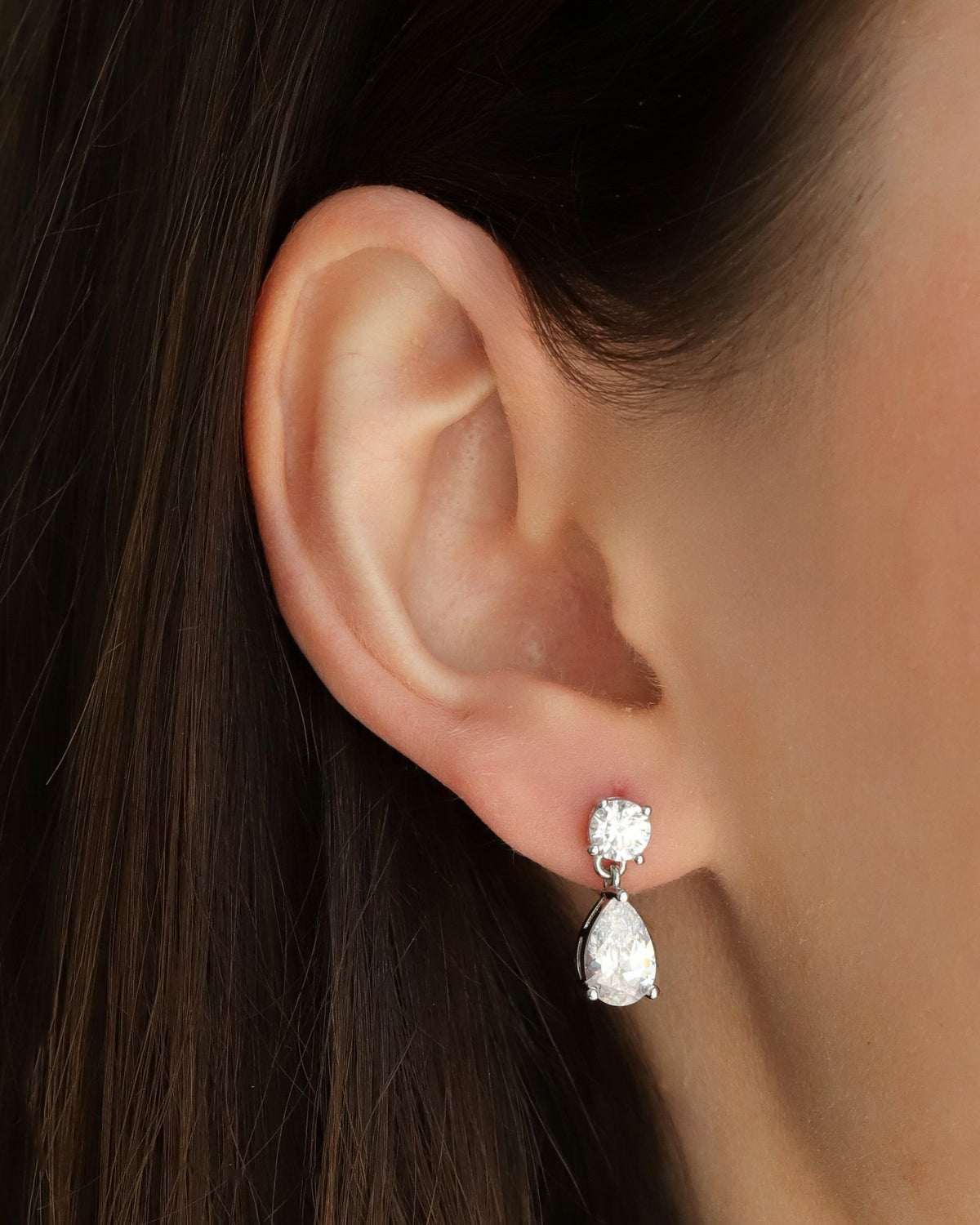 Small Round + Teardrop  Earrings