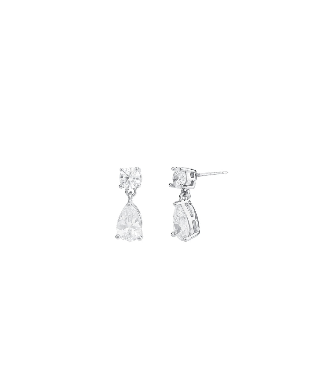 Small Round + Teardrop  Earrings