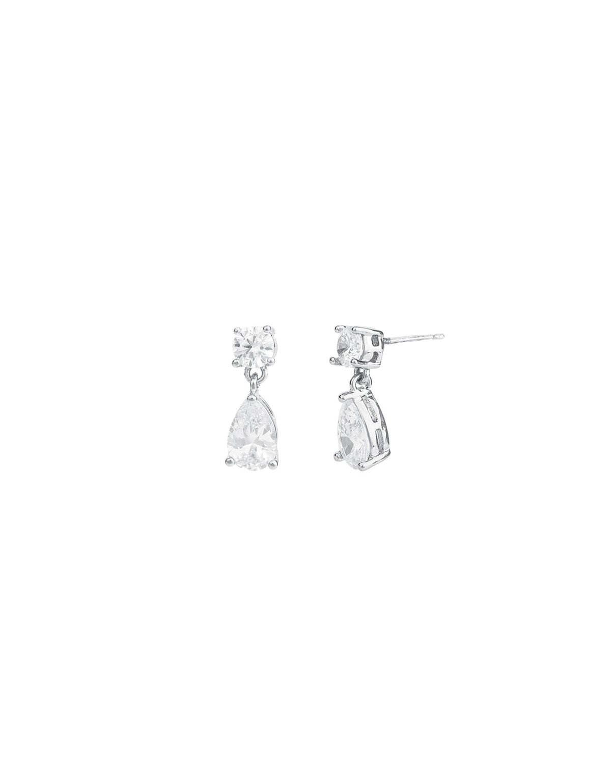 Small Round + Teardrop  Earrings