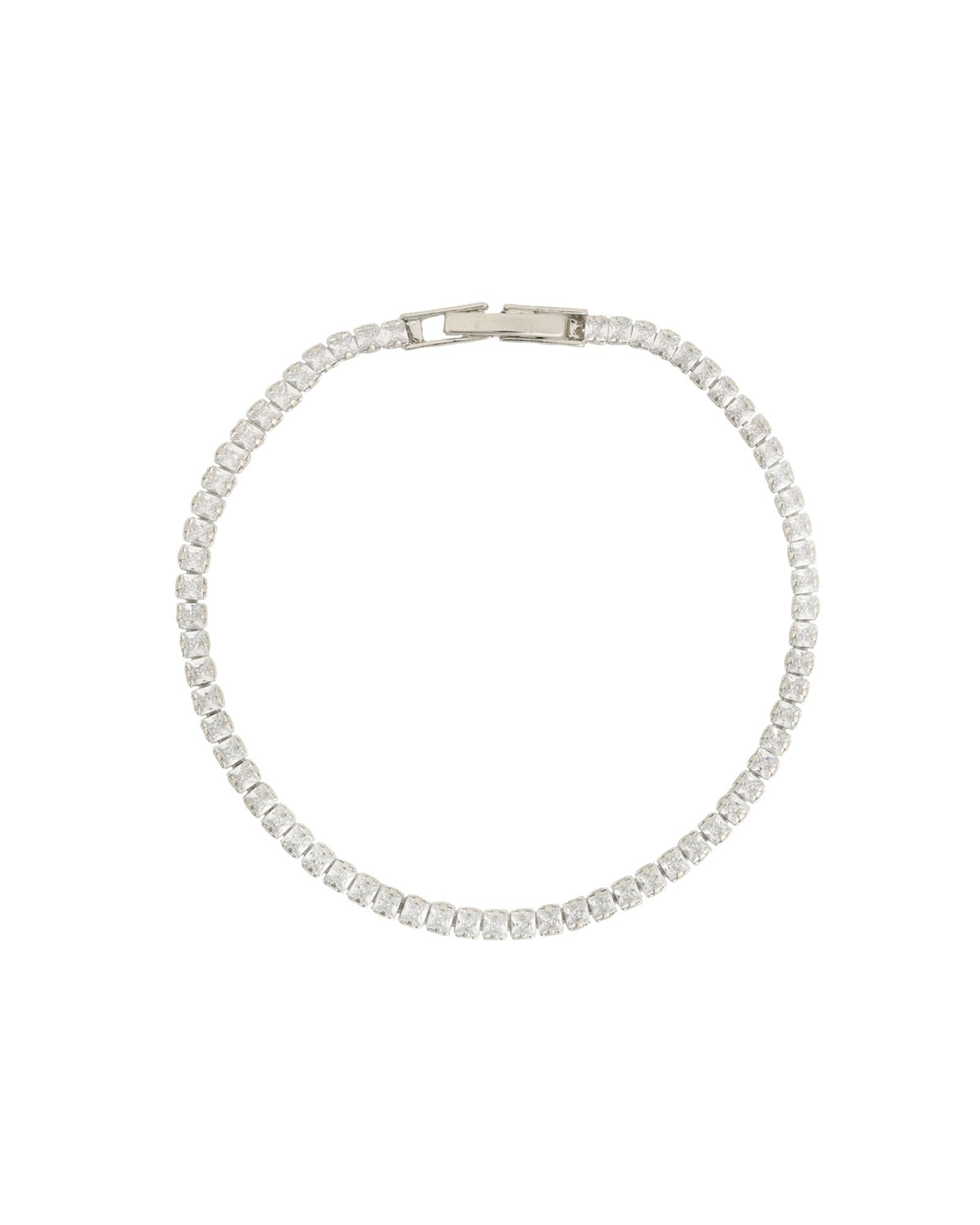 Square Crystal Tennis Bracelet | 2.5mm