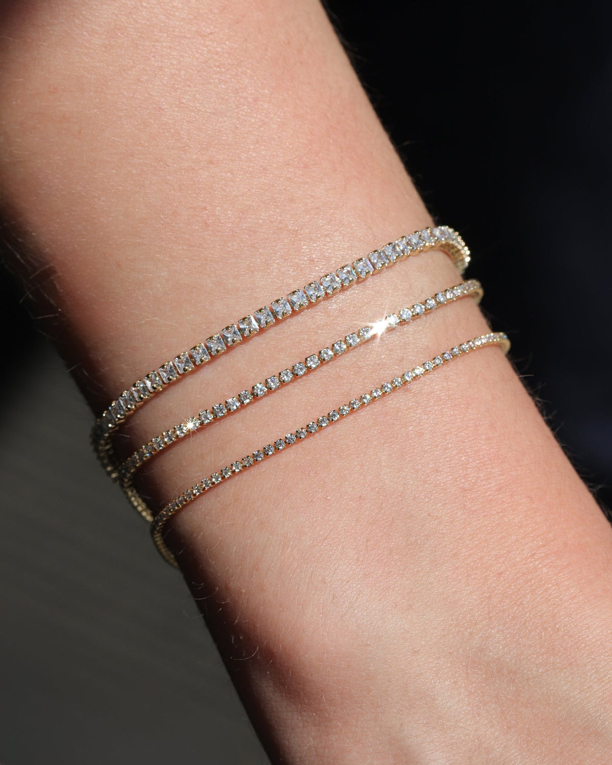Square Crystal Tennis Bracelet | 2.5mm