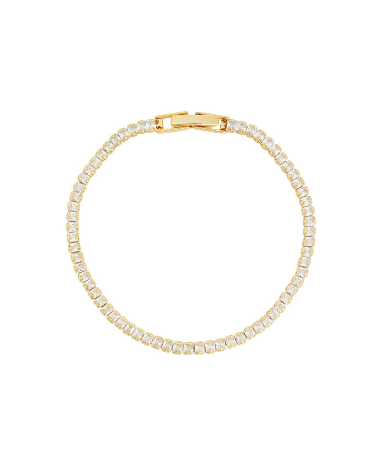 Square Crystal Tennis Bracelet | 2.5mm