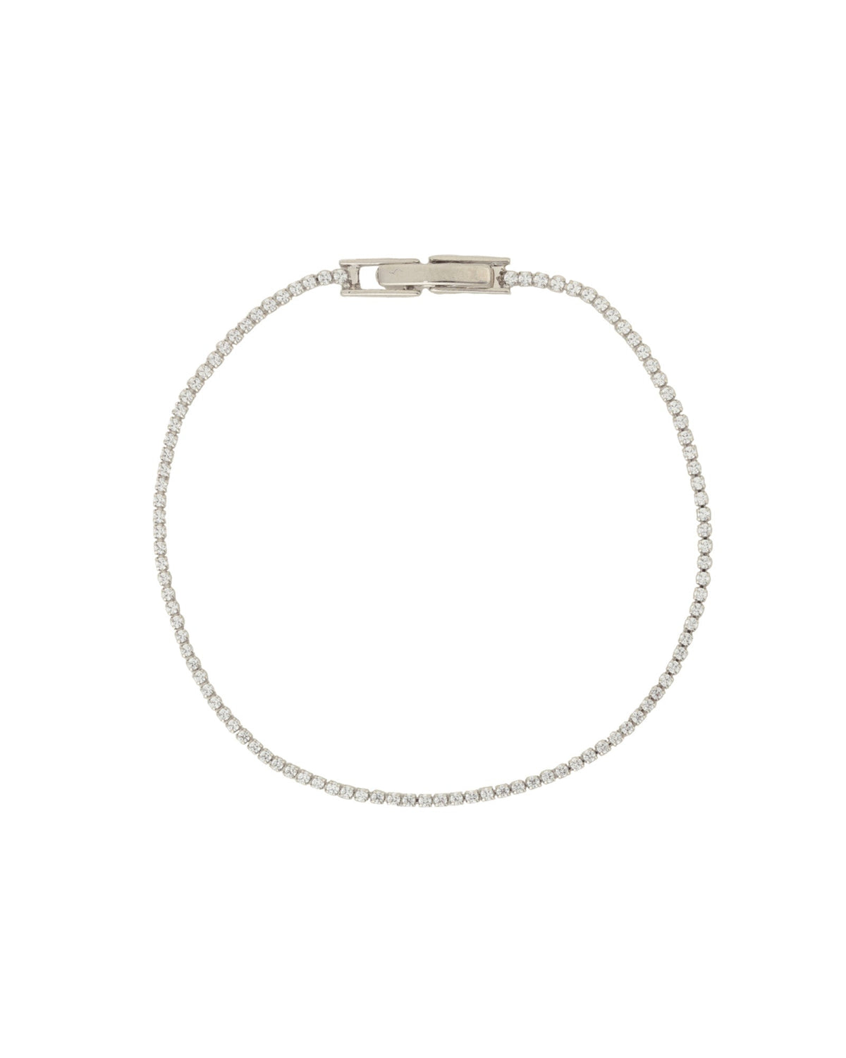 Round Crystal Tennis Bracelet | 1.3mm