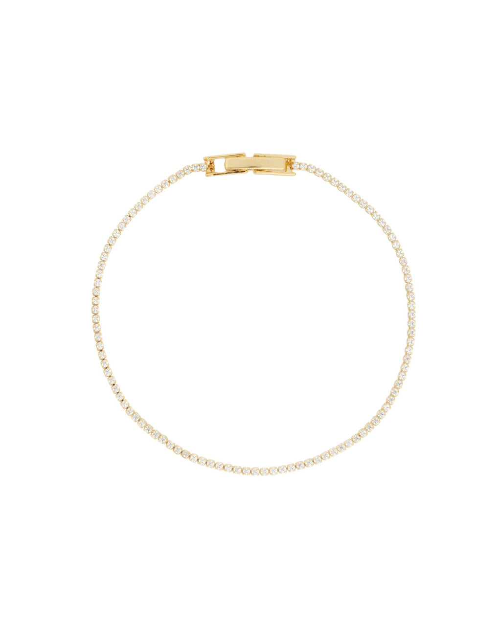 Round Crystal Tennis Bracelet | 1.3mm