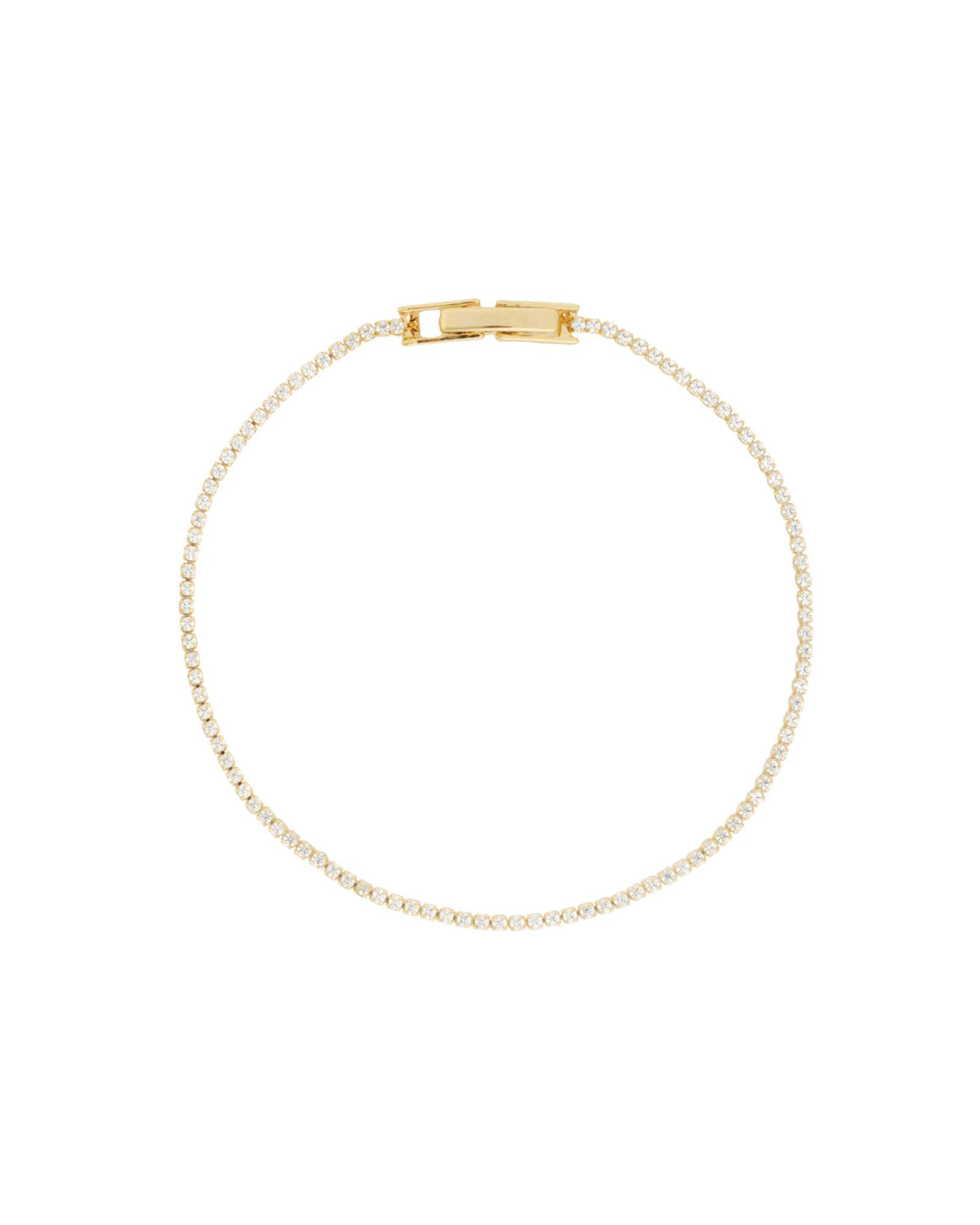 Round Crystal Tennis Bracelet | 1.3mm