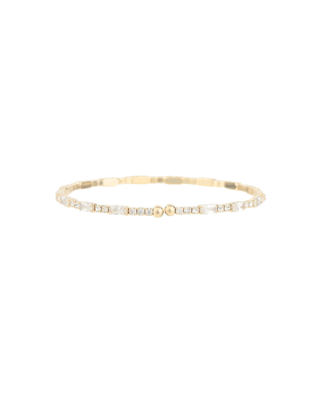Baguette Round Crystal Bracelet