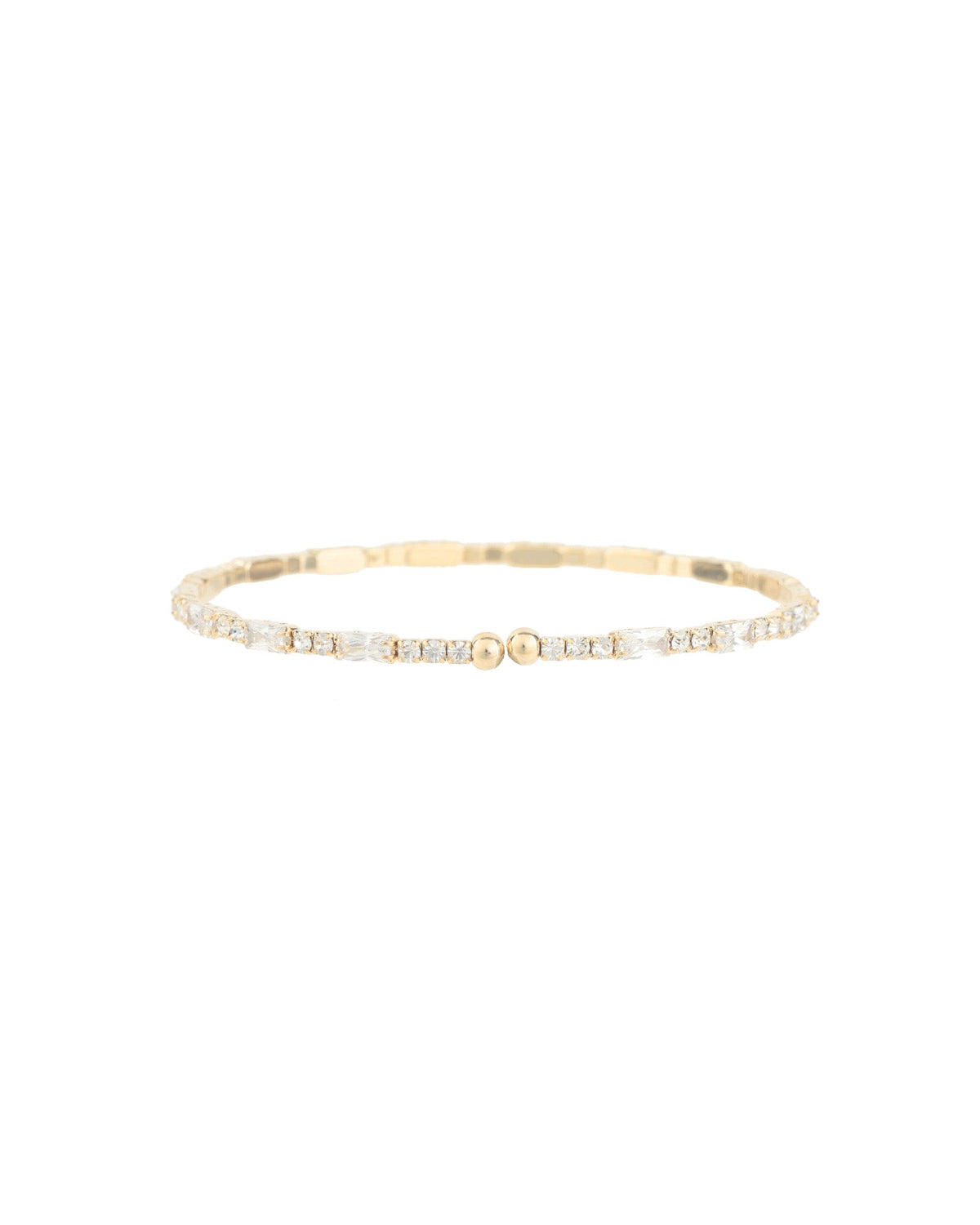 Baguette Round Crystal Bracelet