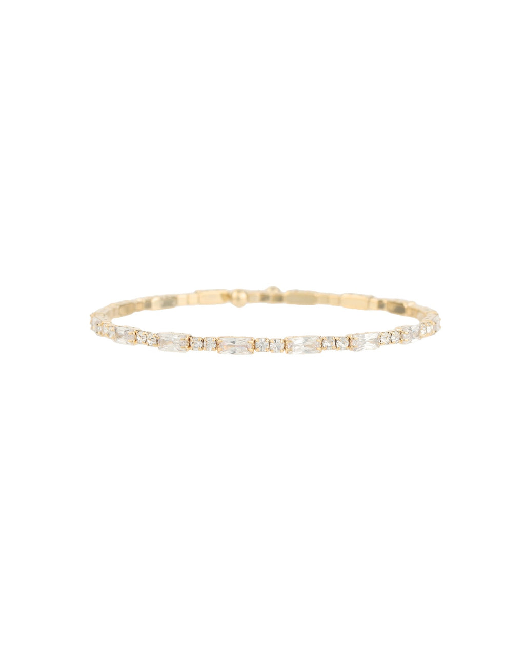 Baguette Round Crystal Bracelet
