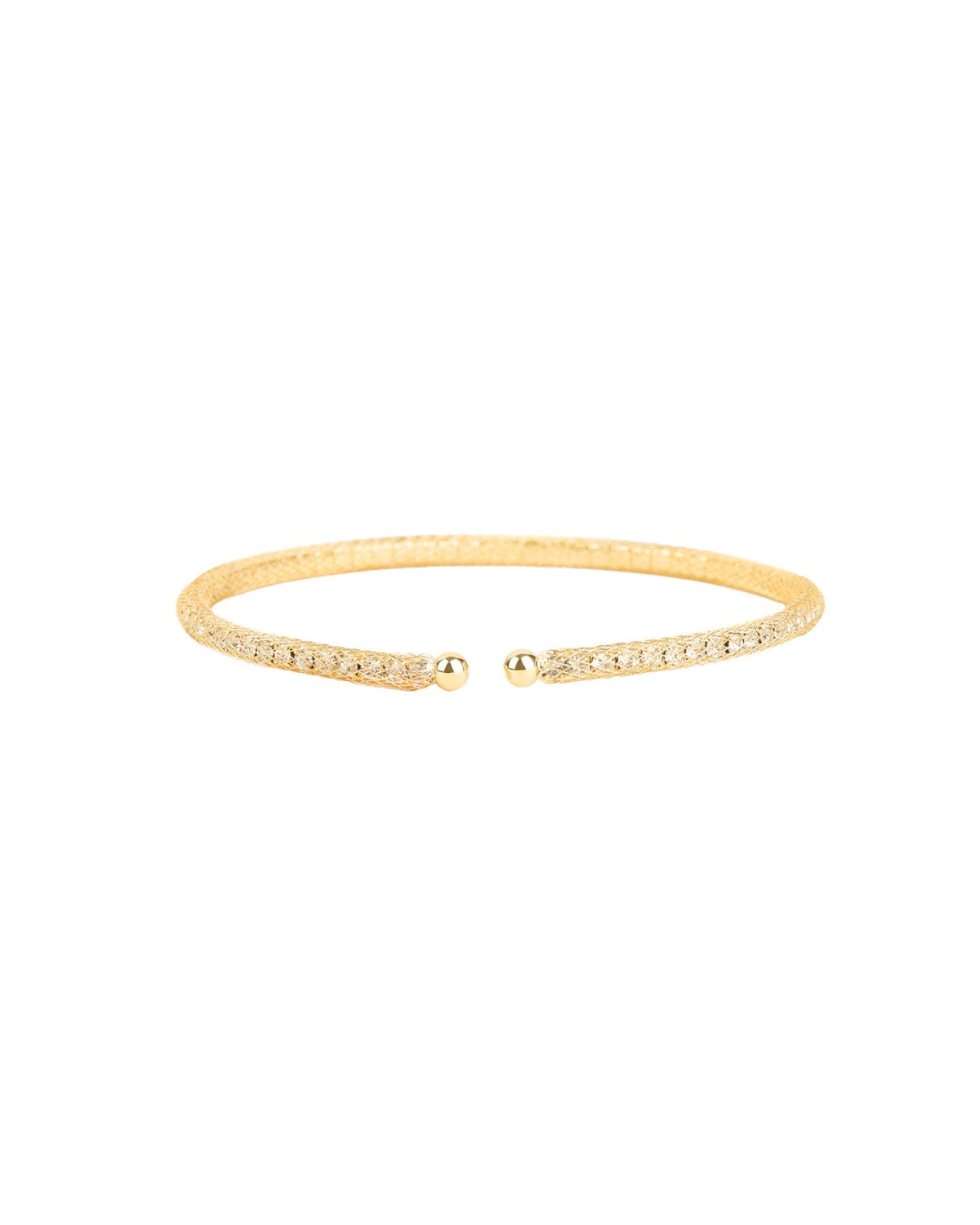 Mesh Round Crystal Cuff