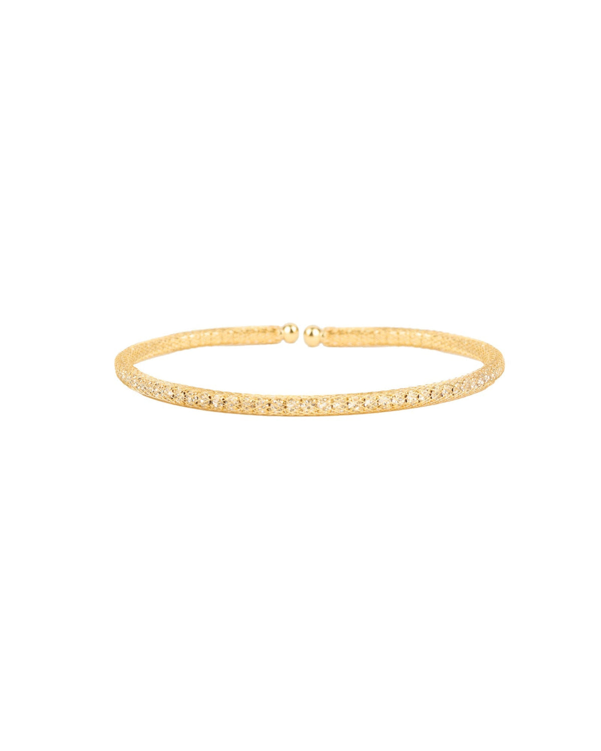 Mesh Round Crystal Cuff