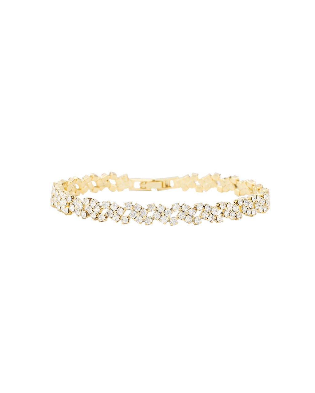 Lace Crystal Cluster Bracelet