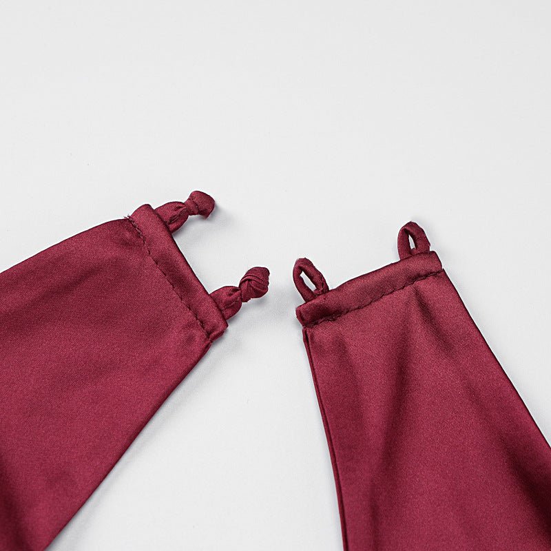 The Sultry Grace | Solid Color Halter Backless Maxi Dress