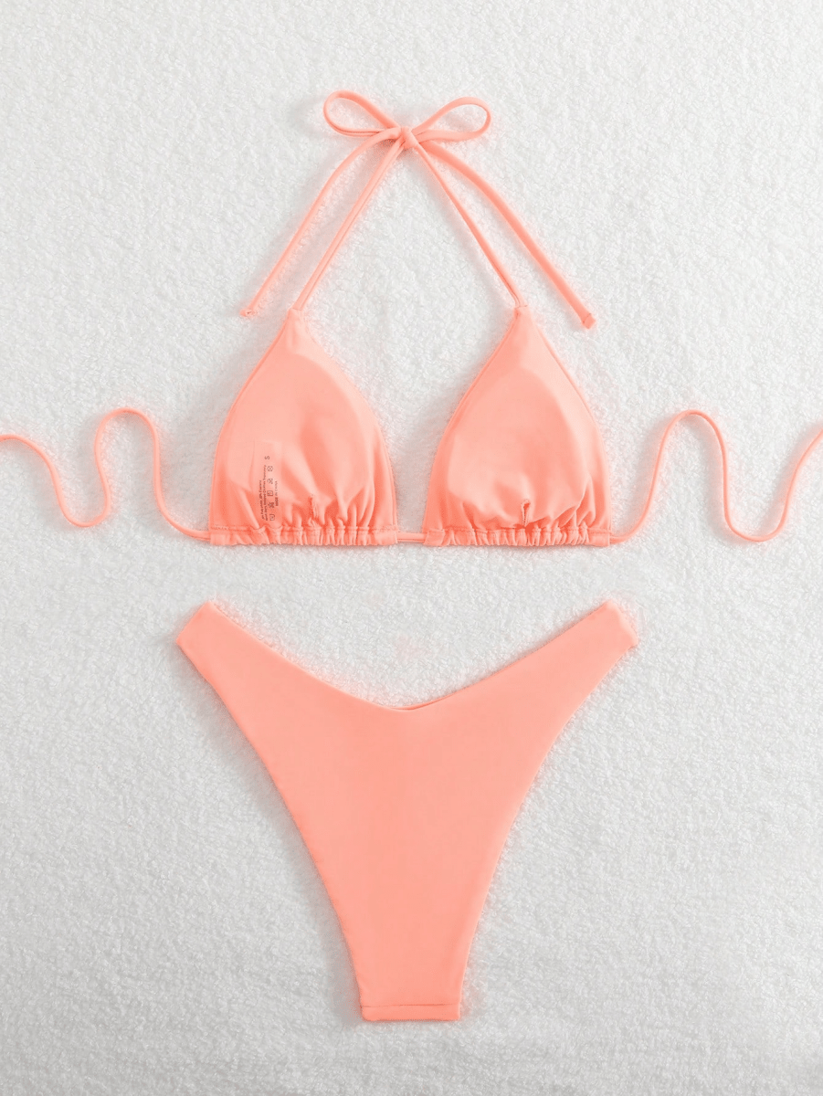 Malibu Bikini – Triangular Halter Top with Adjustable Straps