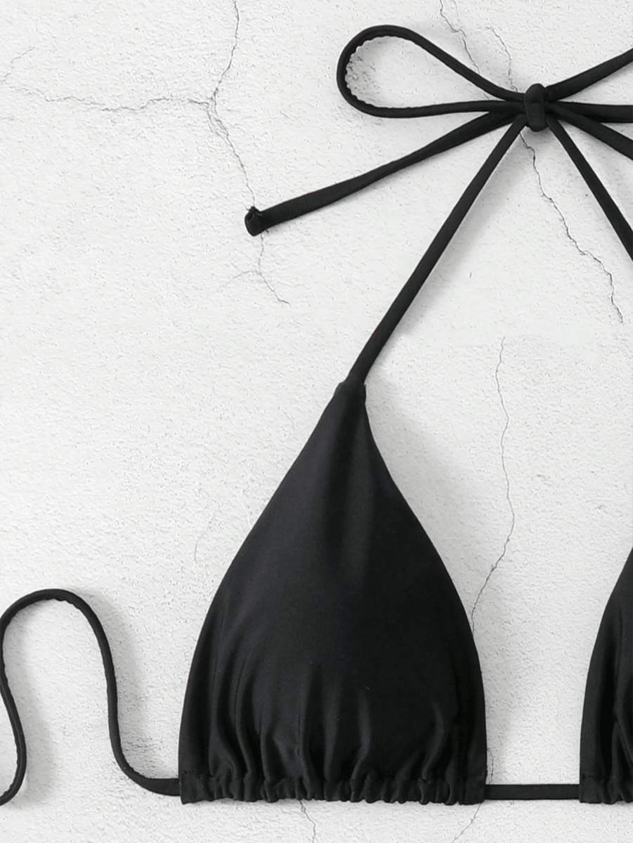Malibu Bikini – Triangular Halter Top with Adjustable Straps