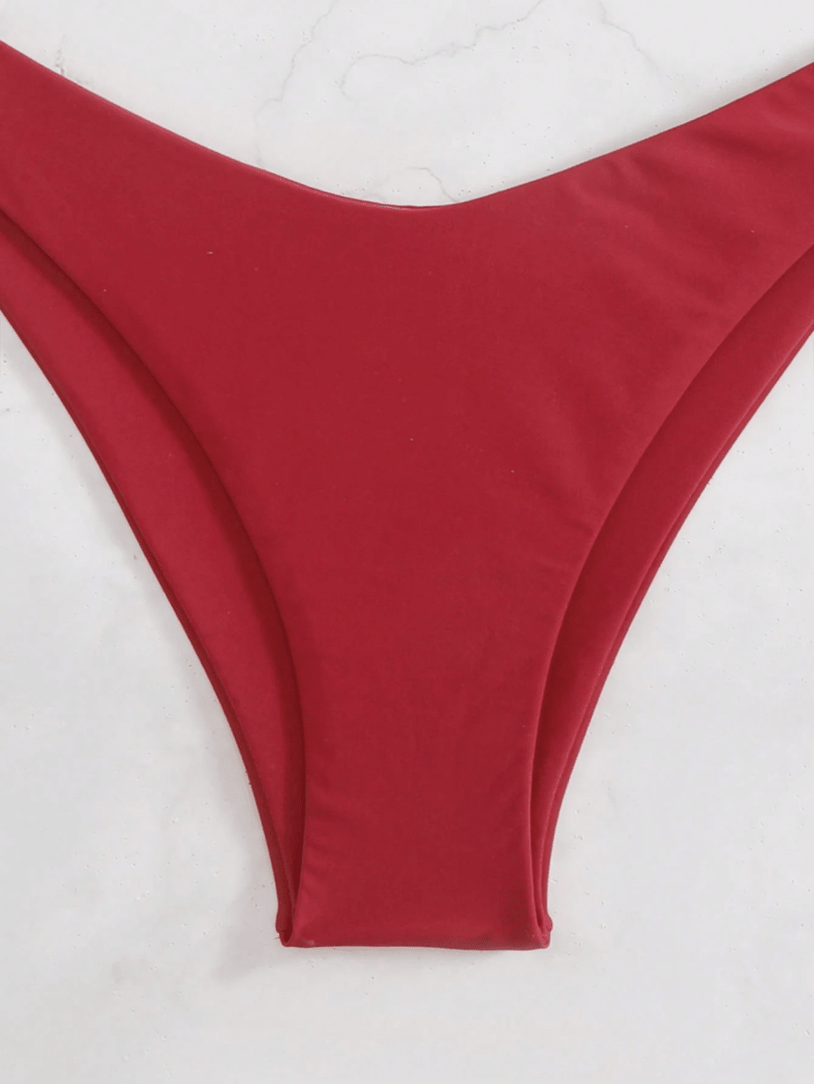 Malibu Bikini – Triangular Halter Top with Adjustable Straps