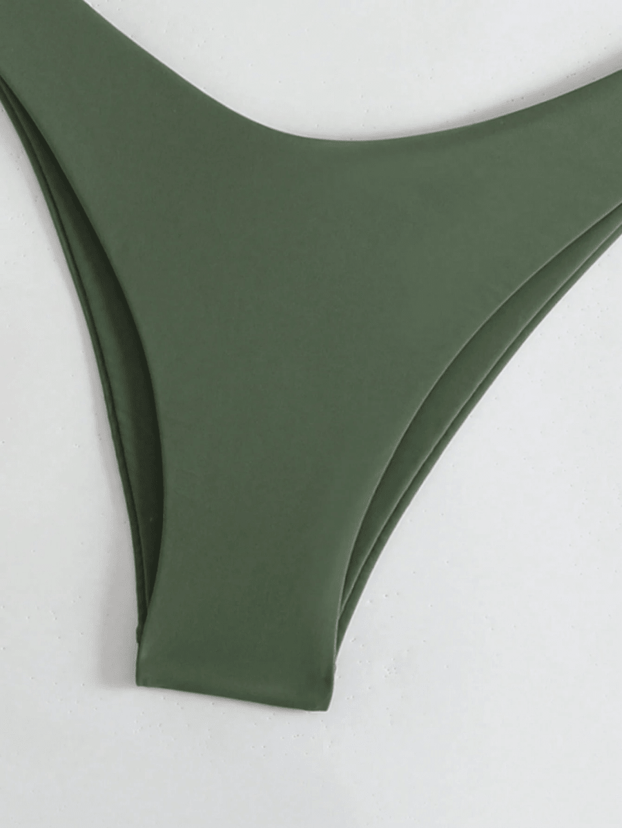 Malibu Bikini – Triangular Halter Top with Adjustable Straps