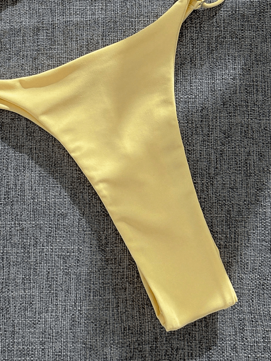 Perla Bikini – Triangular Top with Decorative Beads