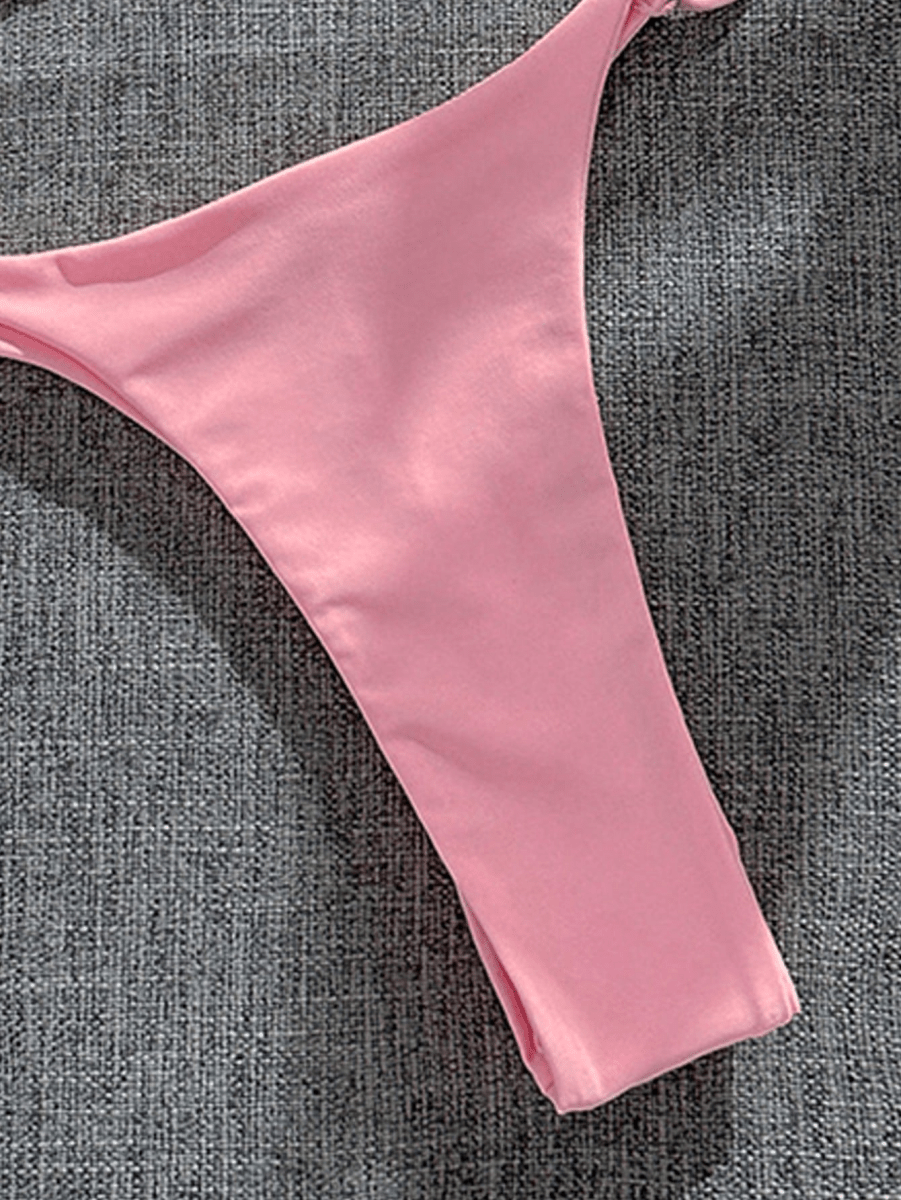Perla Bikini – Triangular Top with Decorative Beads