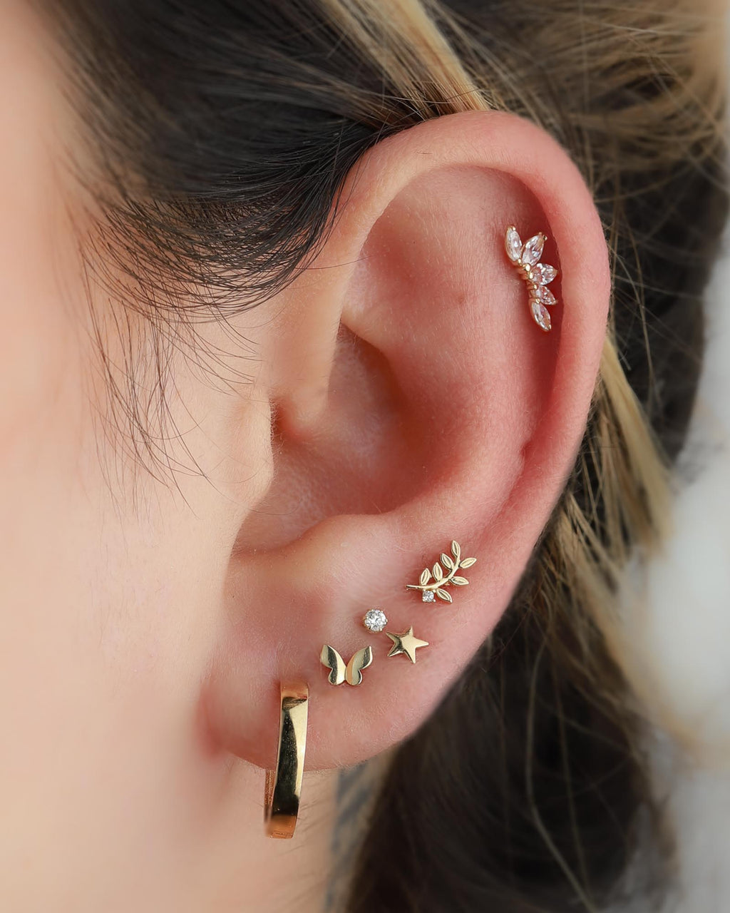 Butterfly Stud