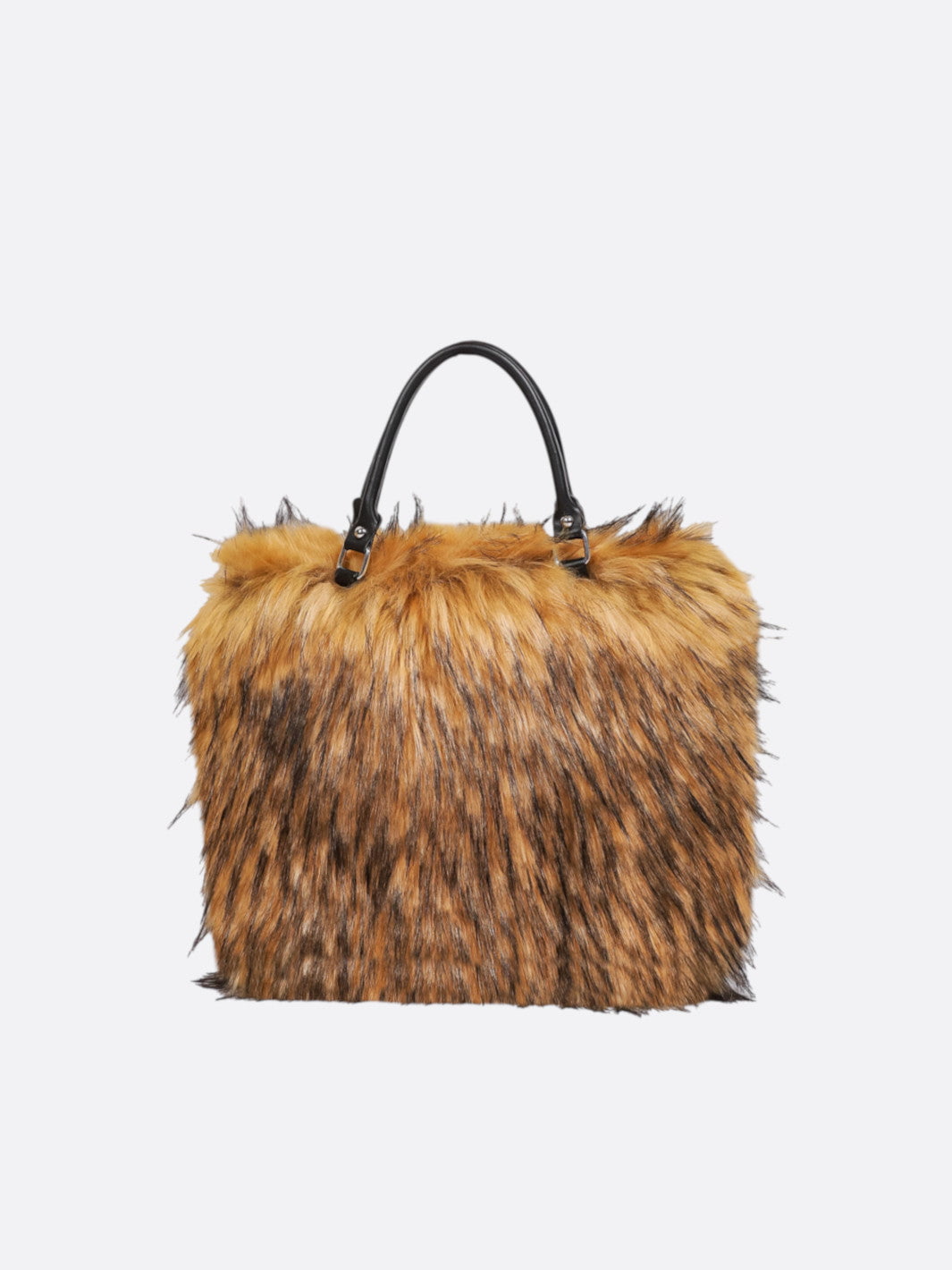 Faux fur tote bag