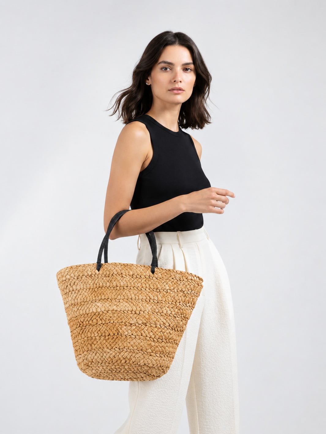 Wicker shopping bag