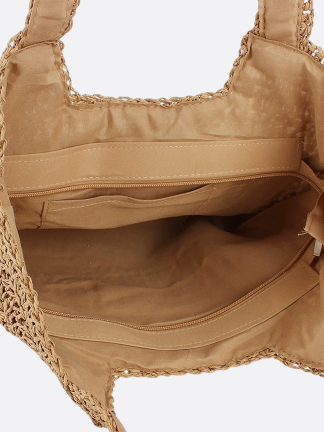 Straw shopping bag