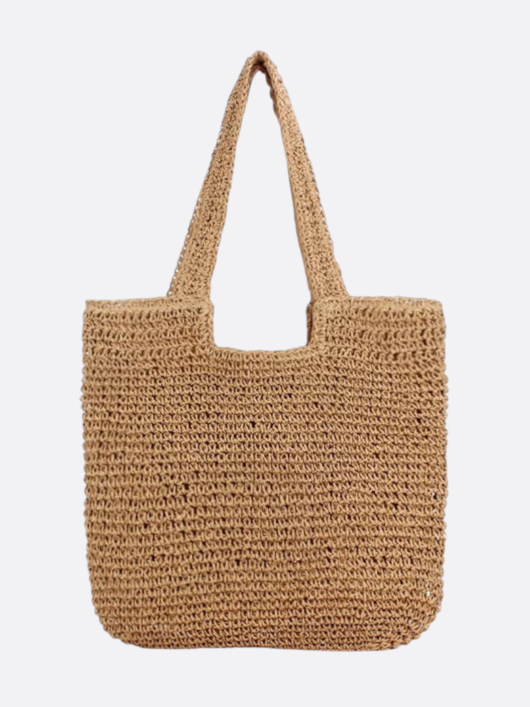 Straw shopping bag