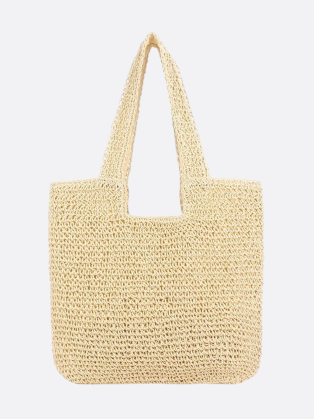 Straw shopping bag