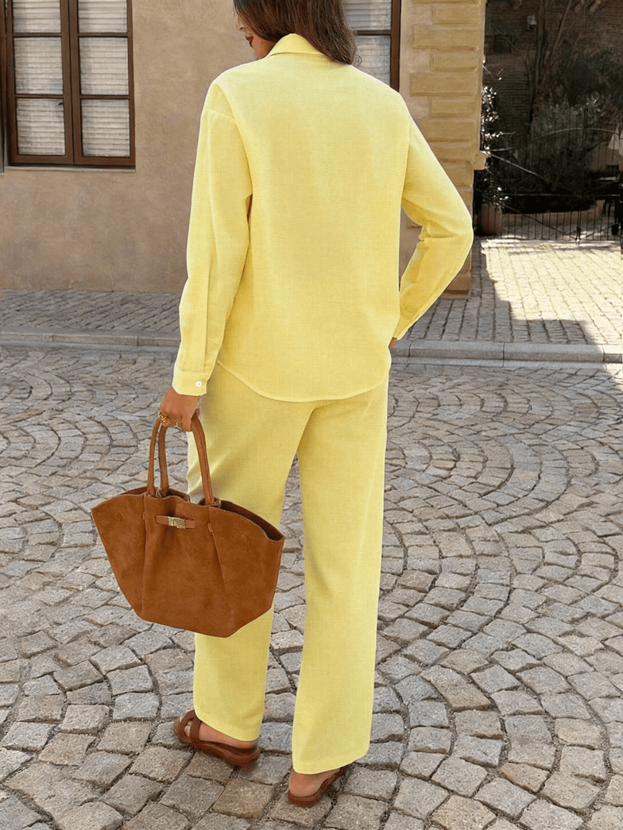 Two-Piece Casual Set Made of Pure Cotton