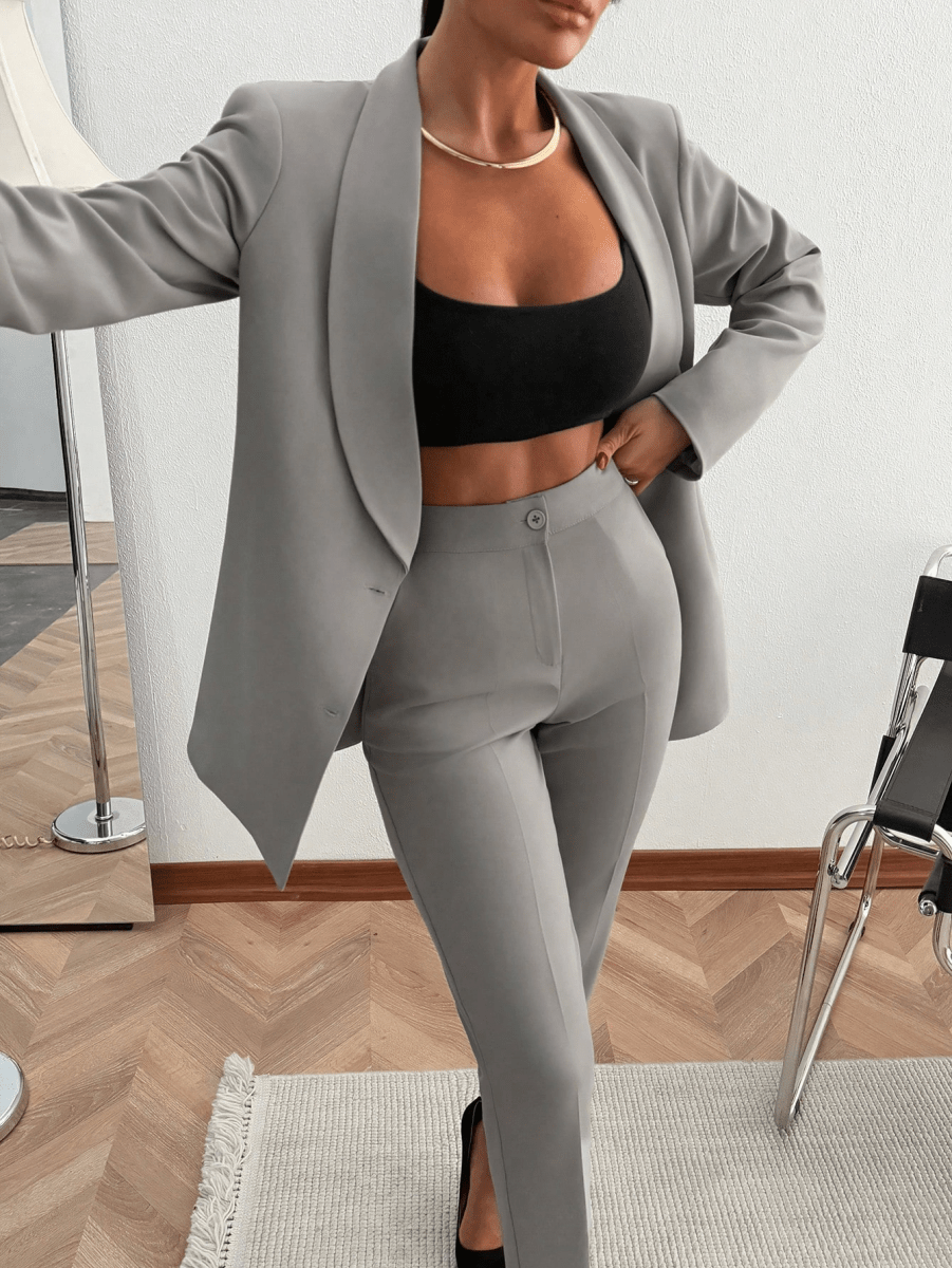 Monaco Set – Double-Breasted Blazer with Suit Pants