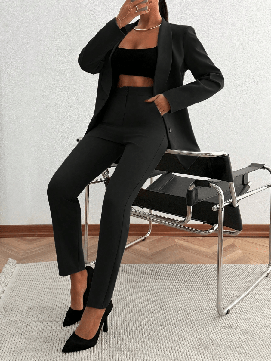 Monaco Set – Double-Breasted Blazer with Suit Pants