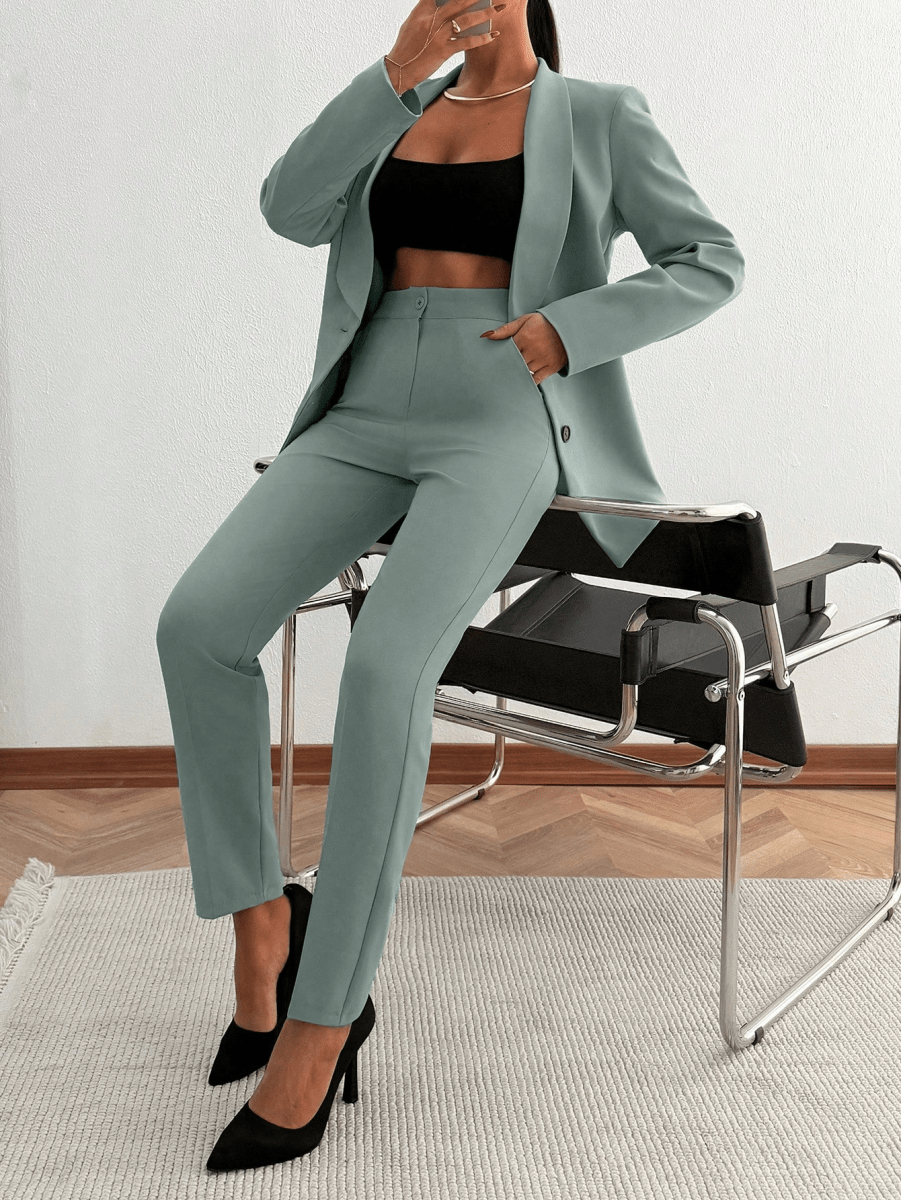 Monaco Set – Double-Breasted Blazer with Suit Pants