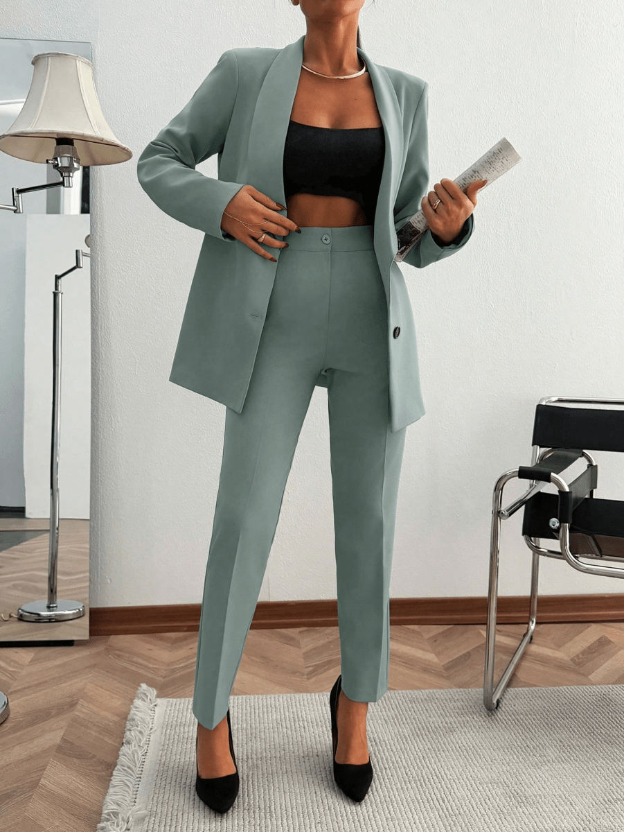 Monaco Set – Double-Breasted Blazer with Suit Pants
