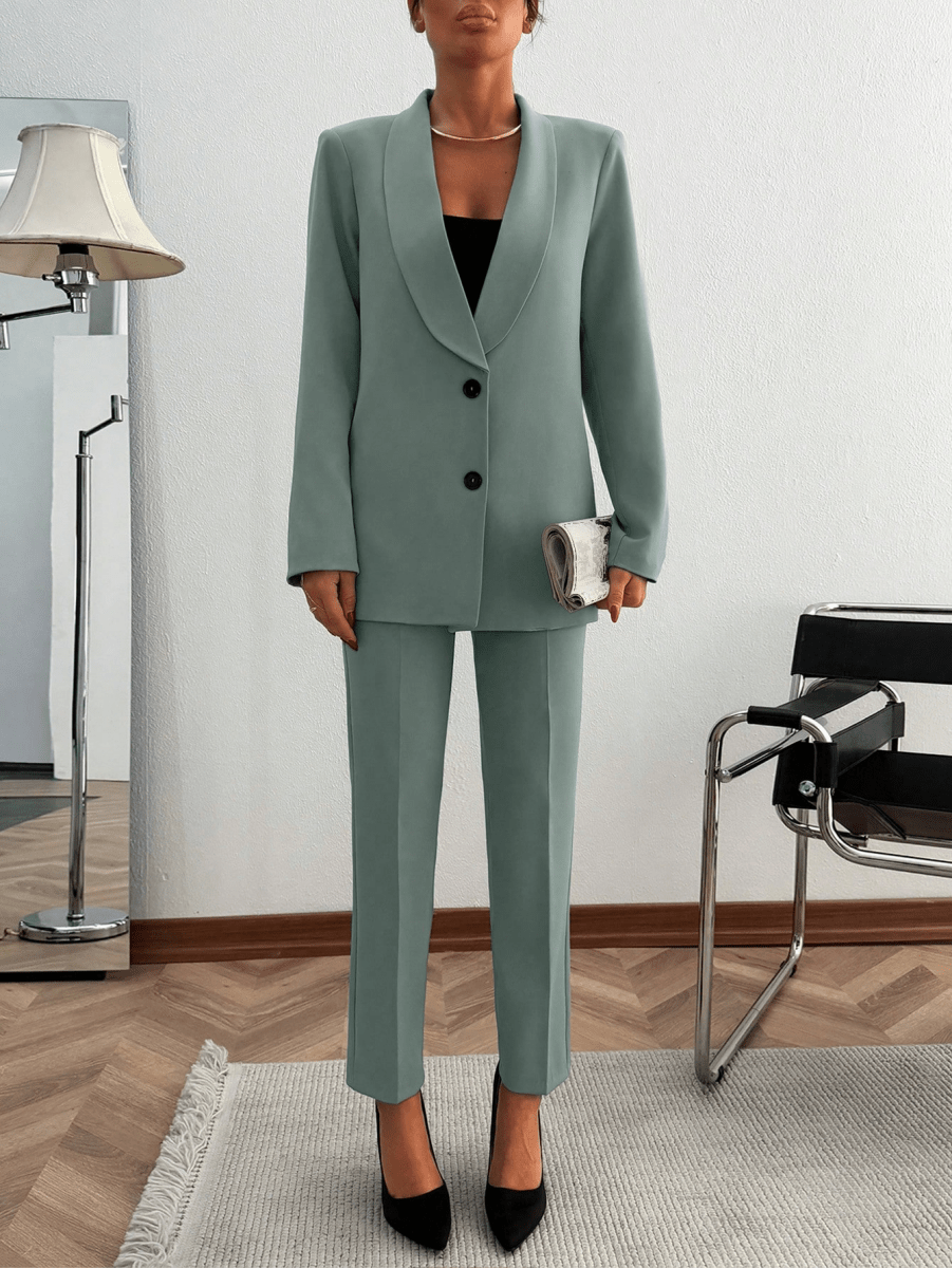 Monaco Set – Double-Breasted Blazer with Suit Pants