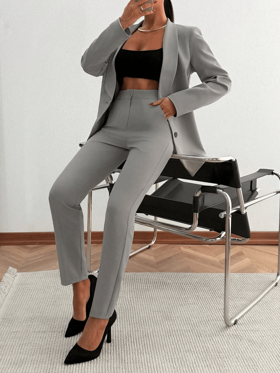 Monaco Set – Double-Breasted Blazer with Suit Pants