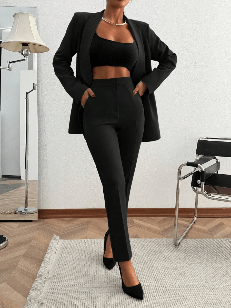 Monaco Set – Double-Breasted Blazer with Suit Pants