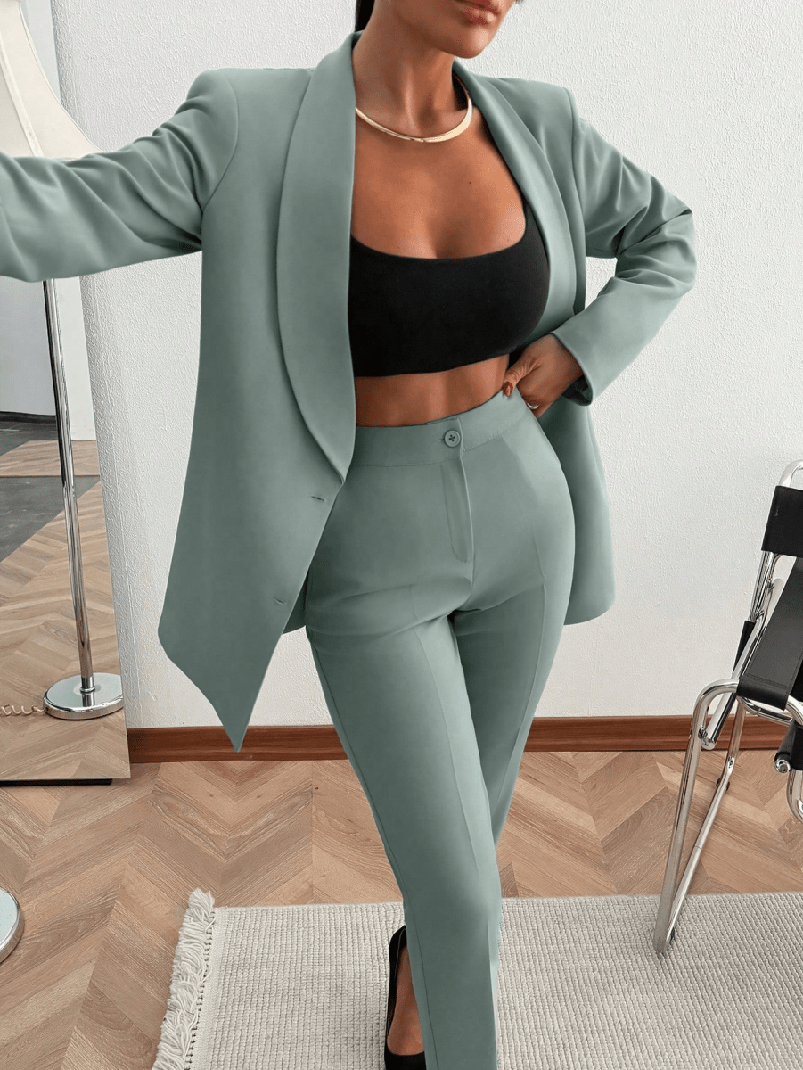 Monaco Set – Double-Breasted Blazer with Suit Pants