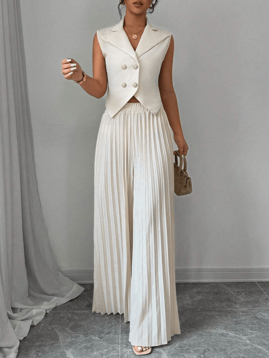 Versailles Set – Blazer Vest with Pleated Pants
