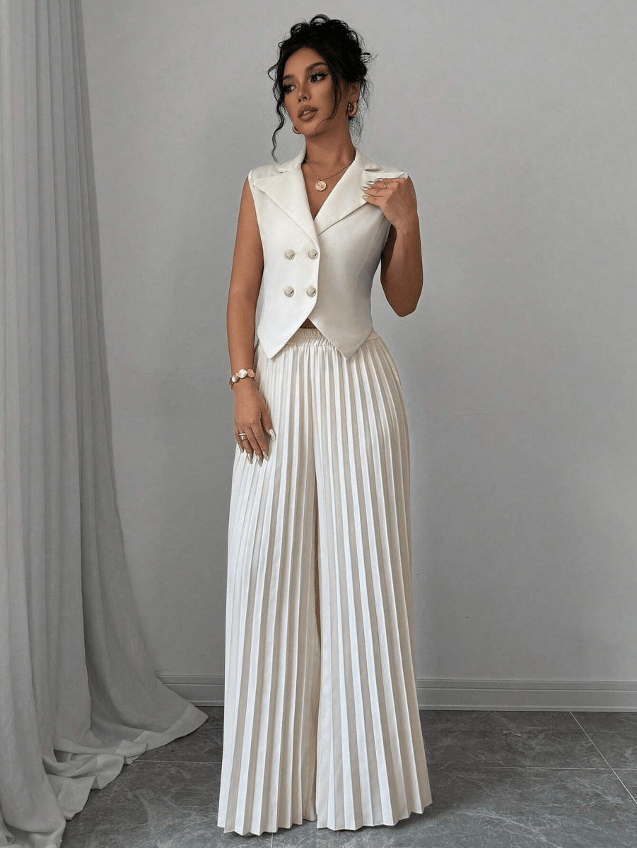 Versailles Set – Blazer Vest with Pleated Pants