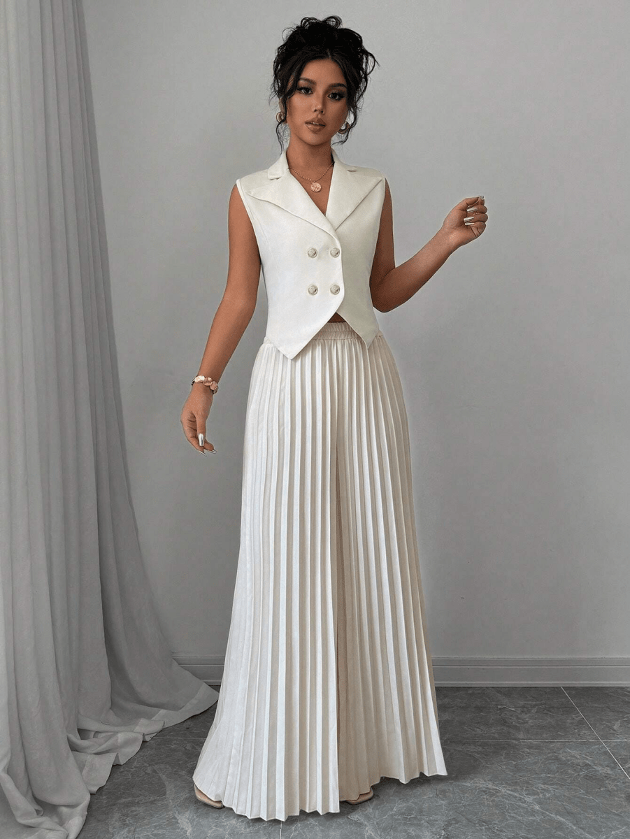 Versailles Set – Blazer Vest with Pleated Pants
