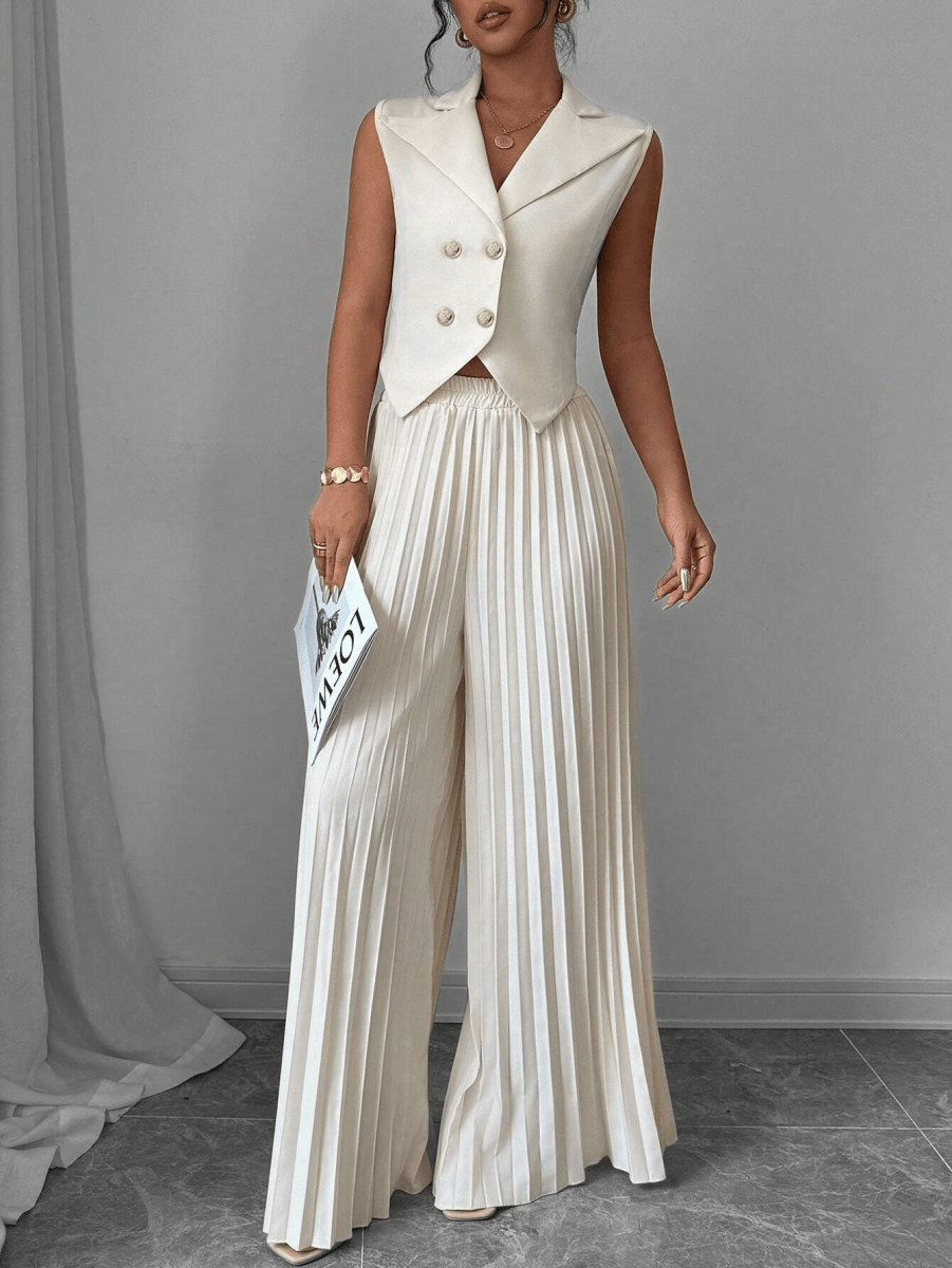 Versailles Set – Blazer Vest with Pleated Pants