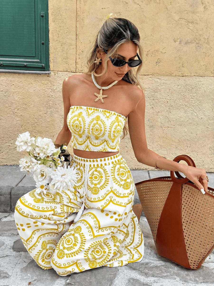 Côte d'Or Medallion Two-Piece Bohemian Set