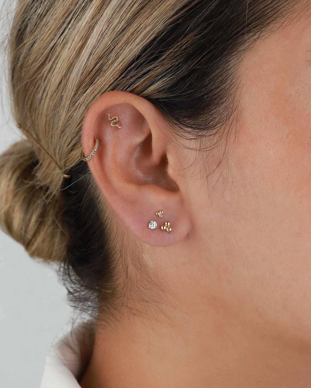 CZ 4 Prong Single Stud I 3mm